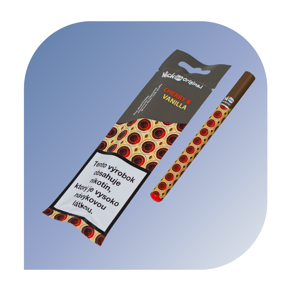 Nick One 500 Puffs - Cherry & Vanilla (16mg/ml) - jednorazová bezdymka