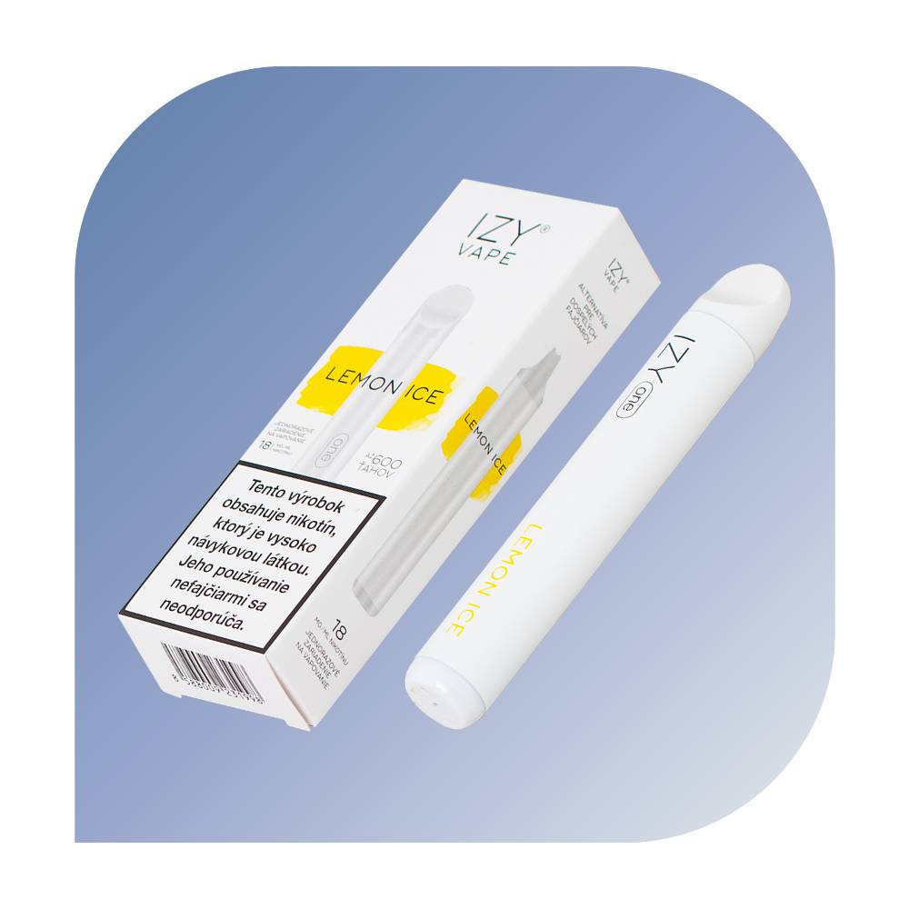 IZY one 600 Puffs - Lemon Ice (18mg/ml) - jednorazová bezdymka