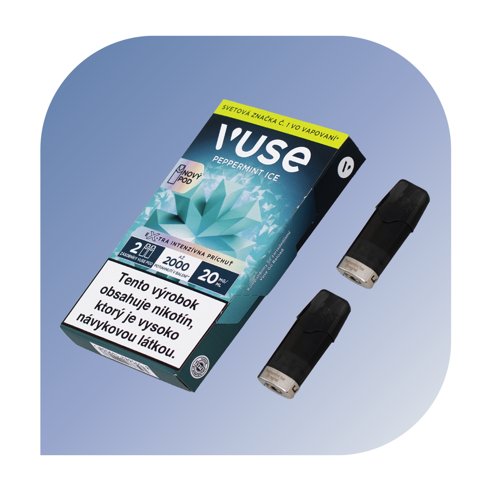 Vuse Go - Peppermint Ice (20mg/ml) - vymeniteľný POD 2ks