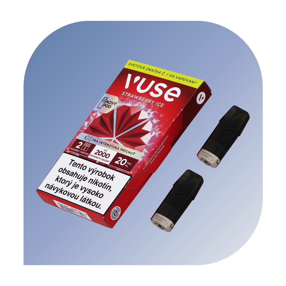 Vuse Go - Strawberry Ice (20mg/ml) - vymeniteľný POD 2ks