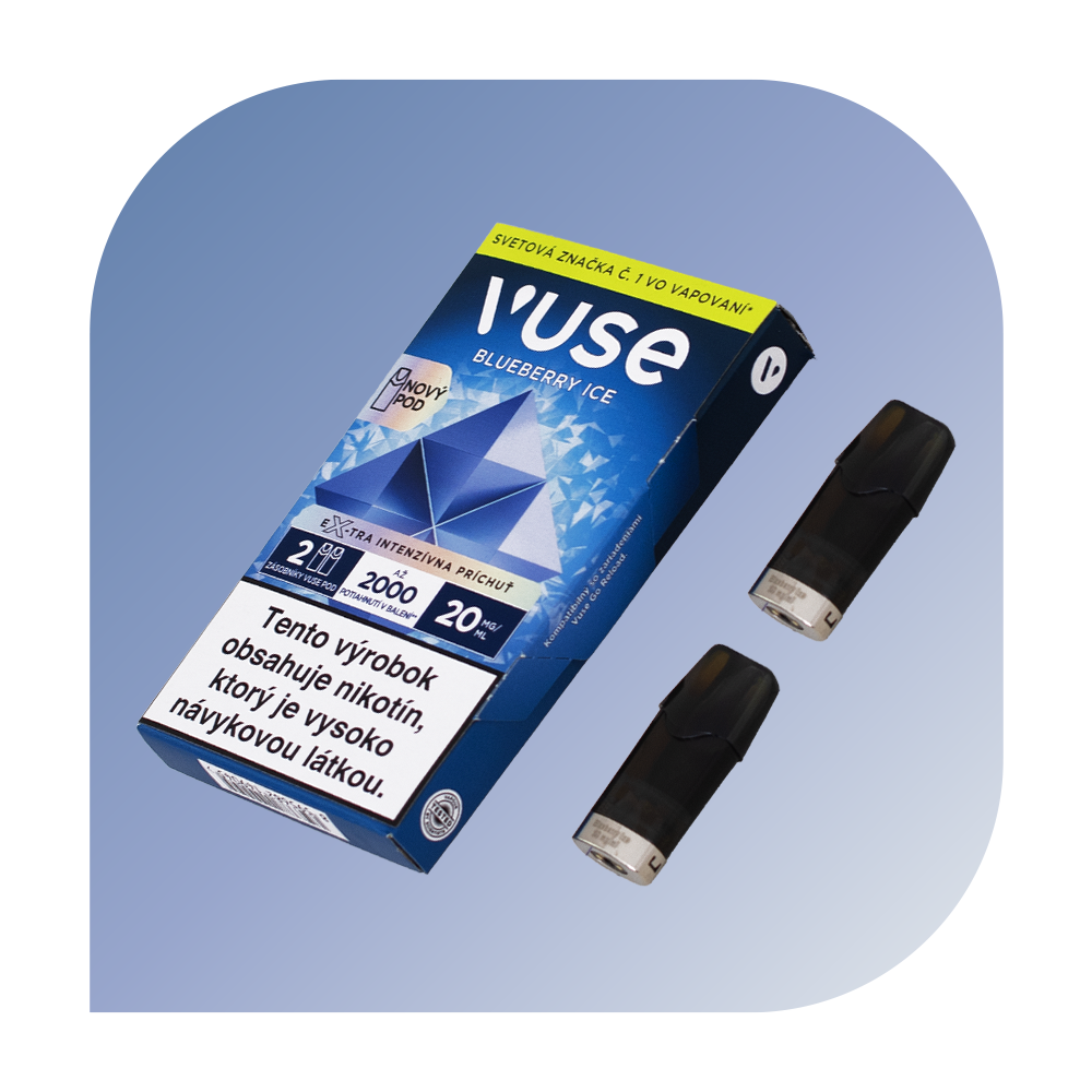 Vuse Go - Blueberry Ice (20mg/ml) - vymeniteľný POD 2ks