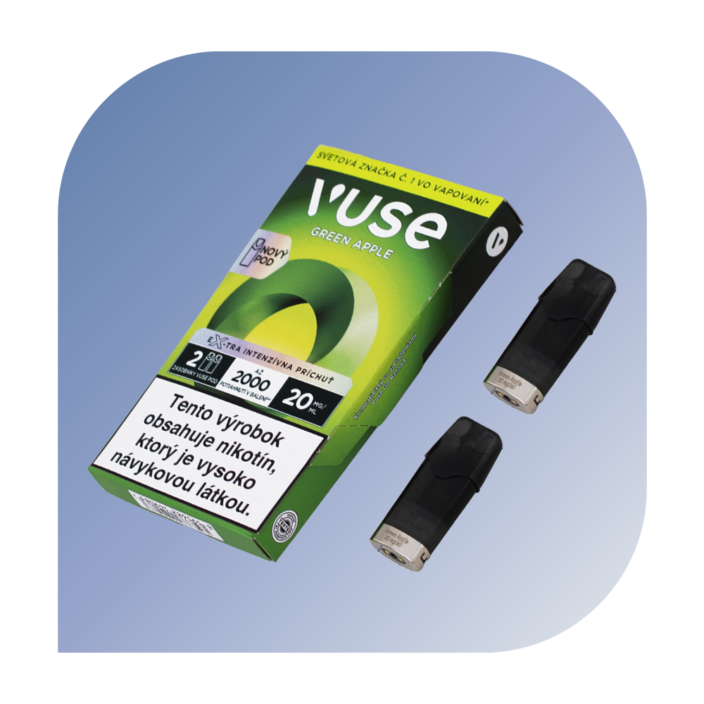 Vuse Go - Green Apple (20mg/ml) - vymeniteľný POD 2ks
