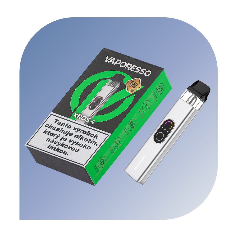 Vaporesso XROS 4 Silver - základná jednotka