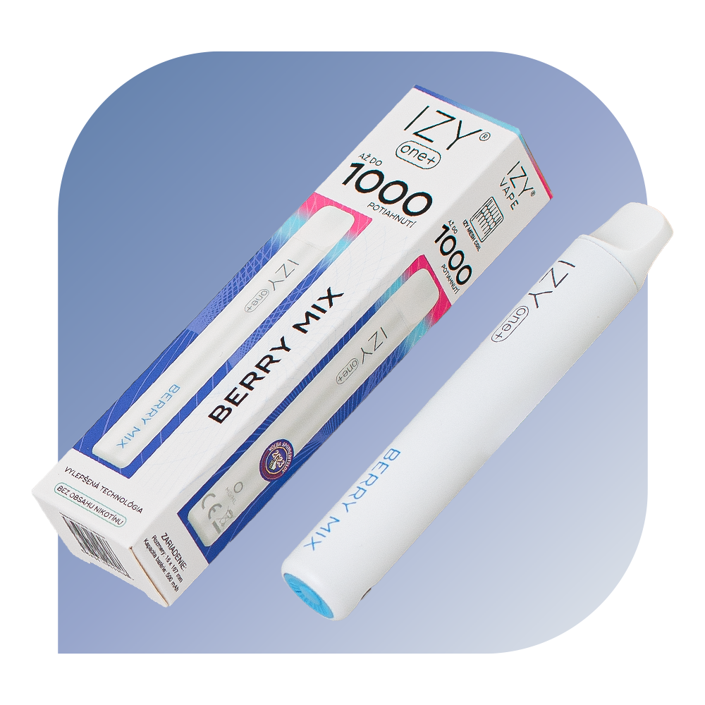 IZY one+ 1000 Puffs - Berry Mix (0mg/ml) - jednorazová bezdymka