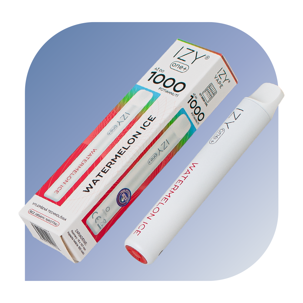 IZY one+ 1000 Puffs - Watermelon Ice (0mg/ml) - jednorazová bezdymka
