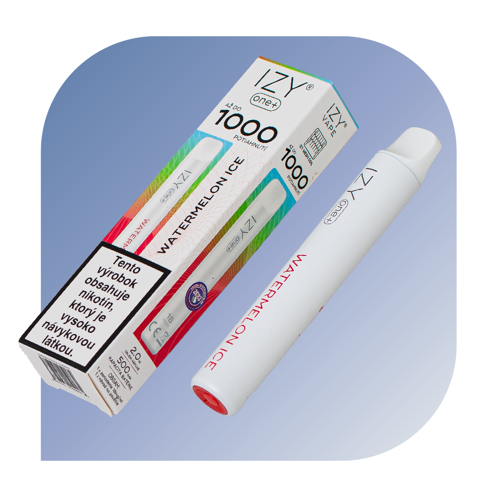 IZY one+ 1000 Puffs - Watermelon Ice (18mg/ml) - jednorazová bezdymka