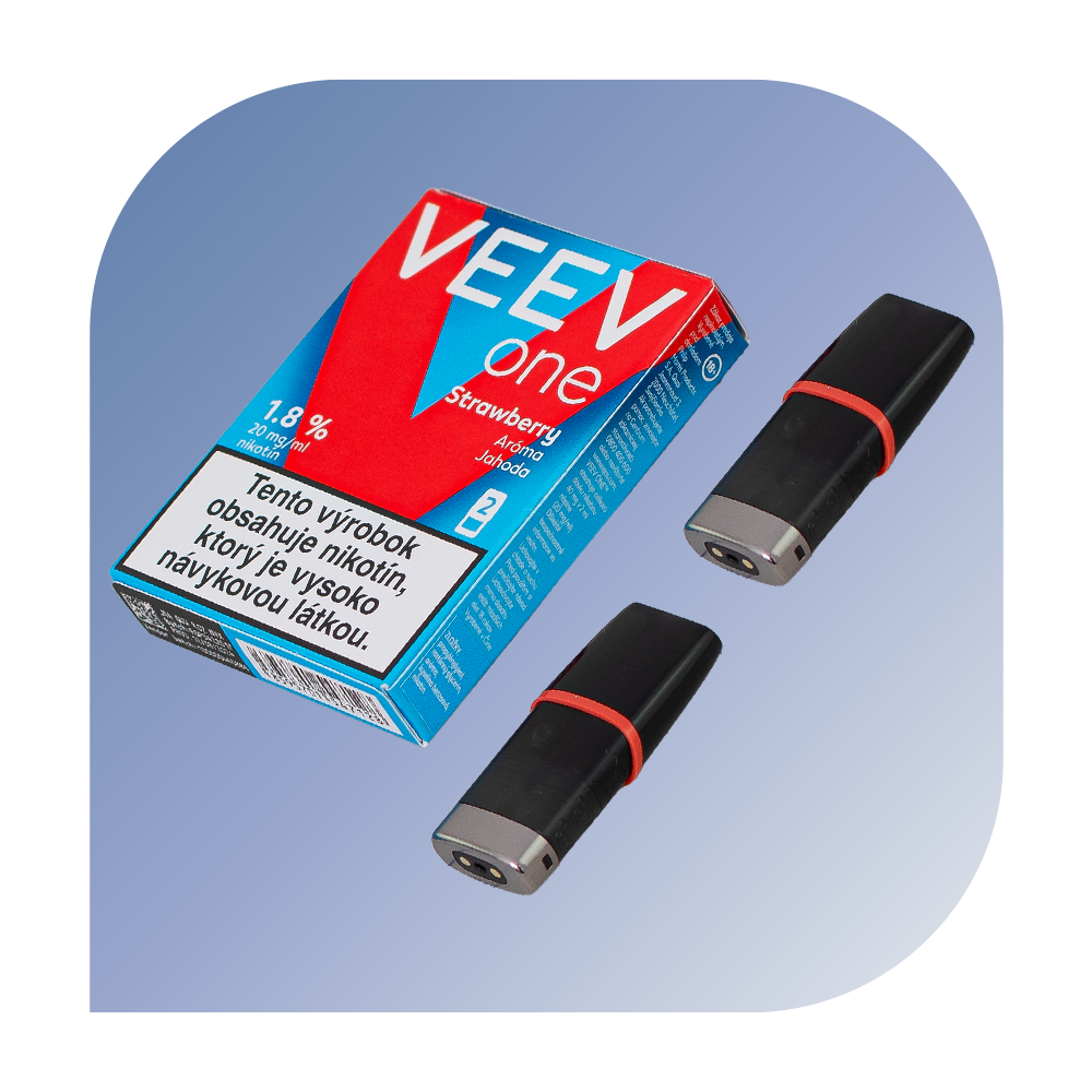 VEEV one - Strawberry (20mg/ml) - vymeniteľný POD 2ks