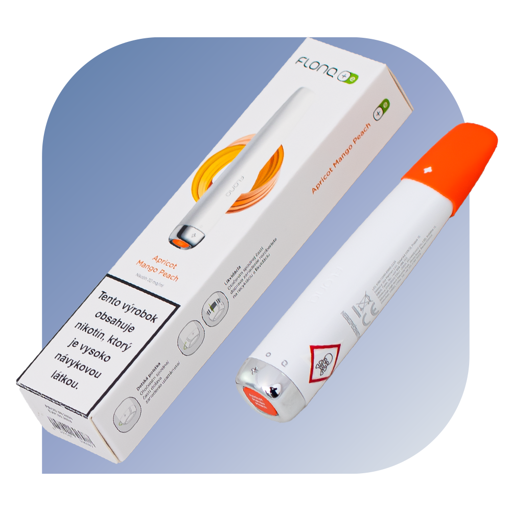 Flonq Plus E Apricot Mango Peach (20mg/ml) - jednorazová bezdymka