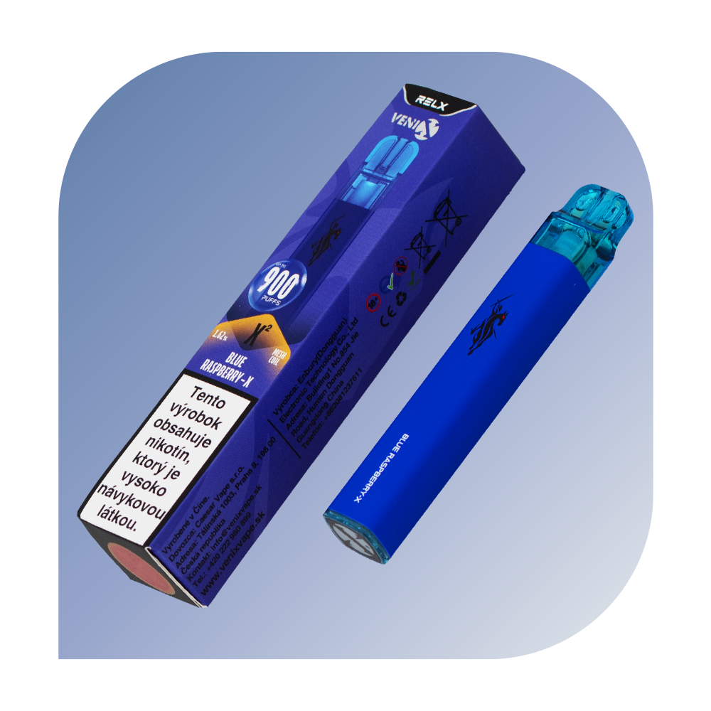 Relx Venix X2 séria - Blue Raspberry-X (18mg/ml) - jednorazová bezdymka