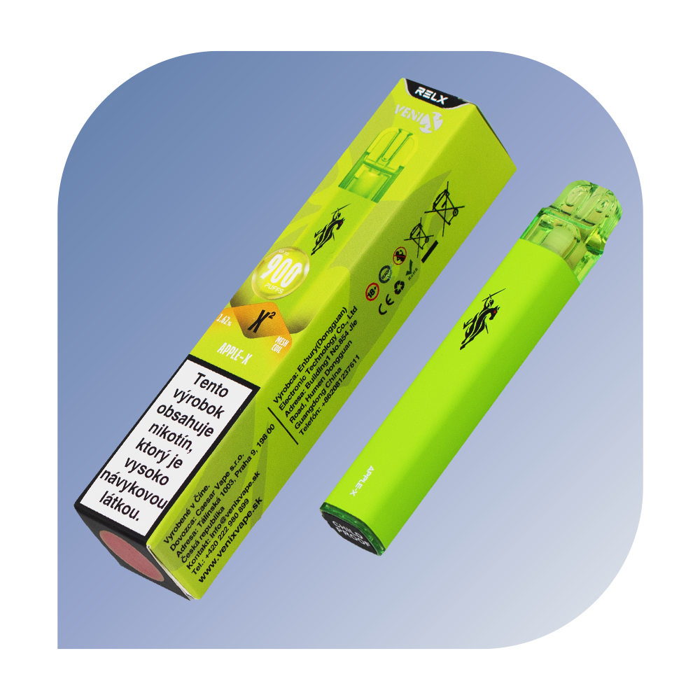 Relx Venix X2 séria - Apple-X (18mg/ml) - jednorazová bezdymka