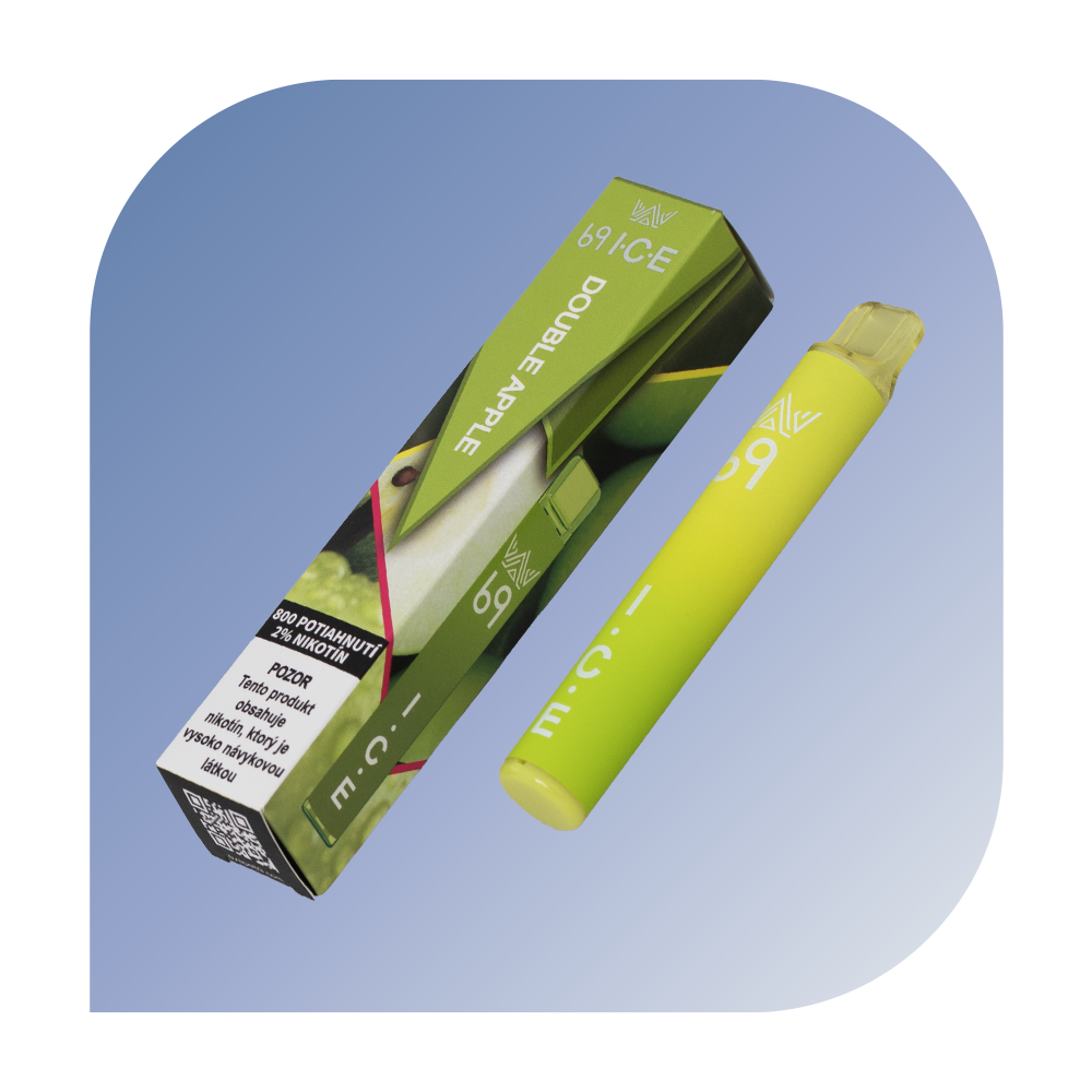 69 I.C.E 800 Puffs - Double Apple (20mg/ml) - jednorazová bezdymka