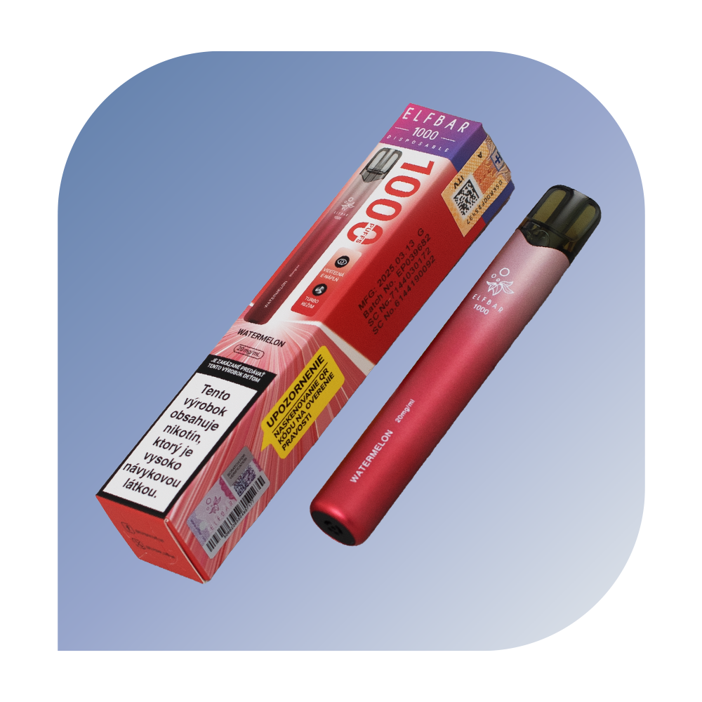 Elfbar 1000 Puffs - Watermelon (20mg/ml) - jednorazová bezdymka