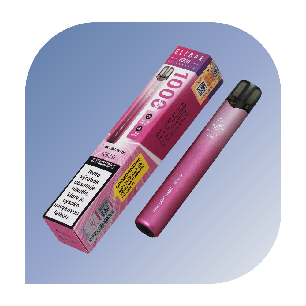 Elfbar 1000 Puffs - Pink Lemonade (20mg/ml) - jednorazová bezdymka