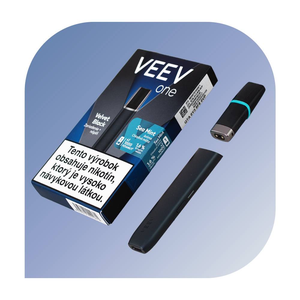  VEEV One Kit Velvet Black + Sea Mint (18mg/ml) - podová bezdymka