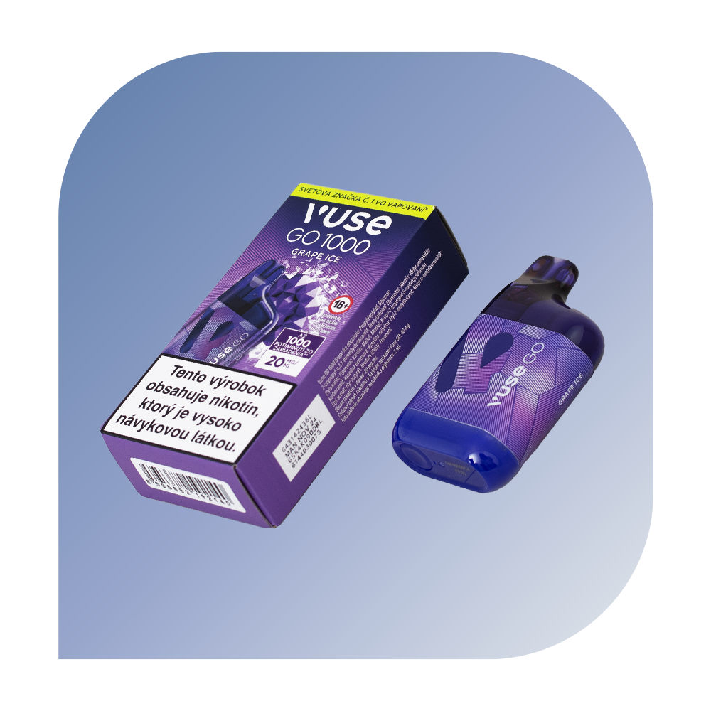  VUSE GO Edition 01 - Grape Ice (20mg/ml) - jednorazovu00e1 bezdymka