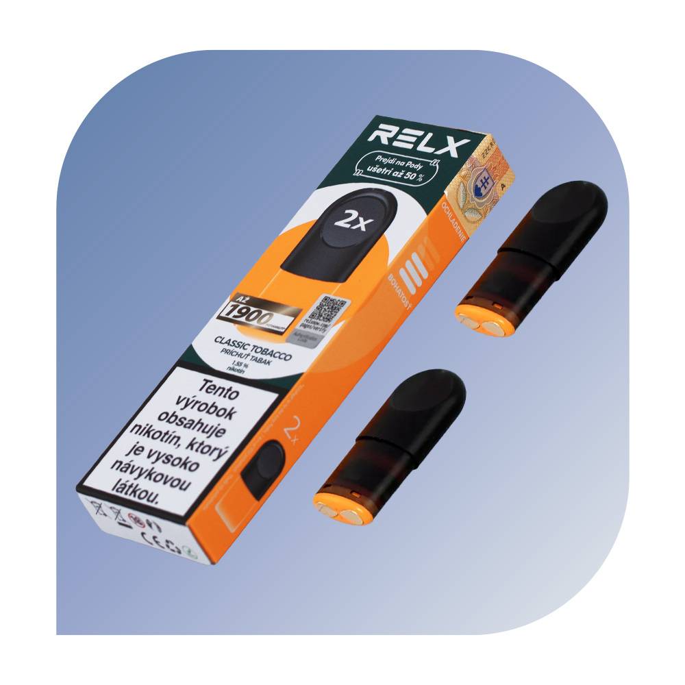  Relx - Classic Tobacco (18mg/ml) - vymeniteu013enu00fd POD 2ks