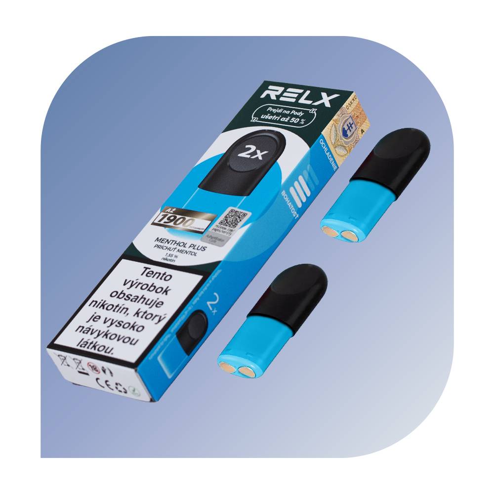  Relx - Menthol Plus (18mg/ml) - vymeniteu013enu00fd POD 2ks