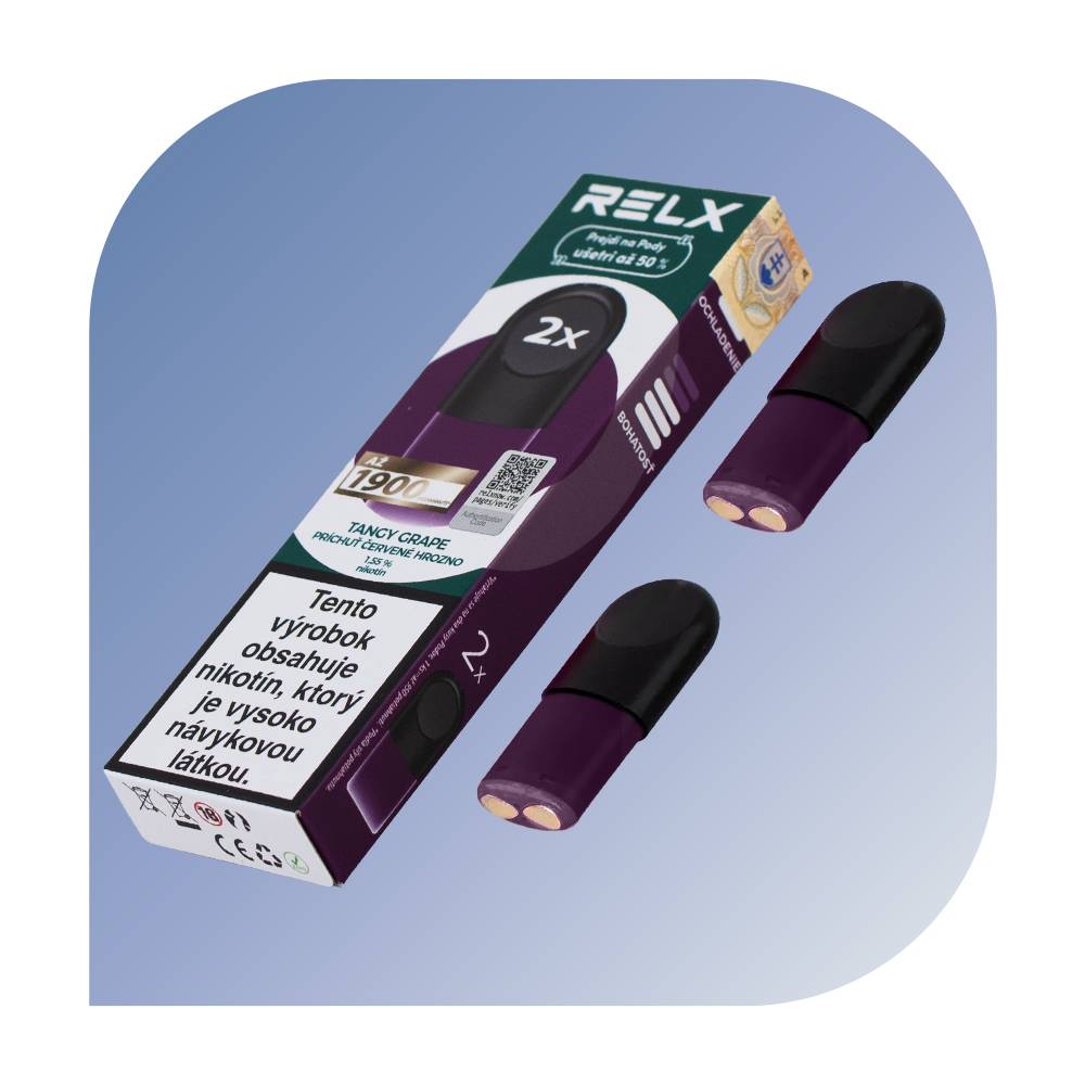 Relx - Tangy Grape (18mg/ml) - vymeniteľný POD 2ks