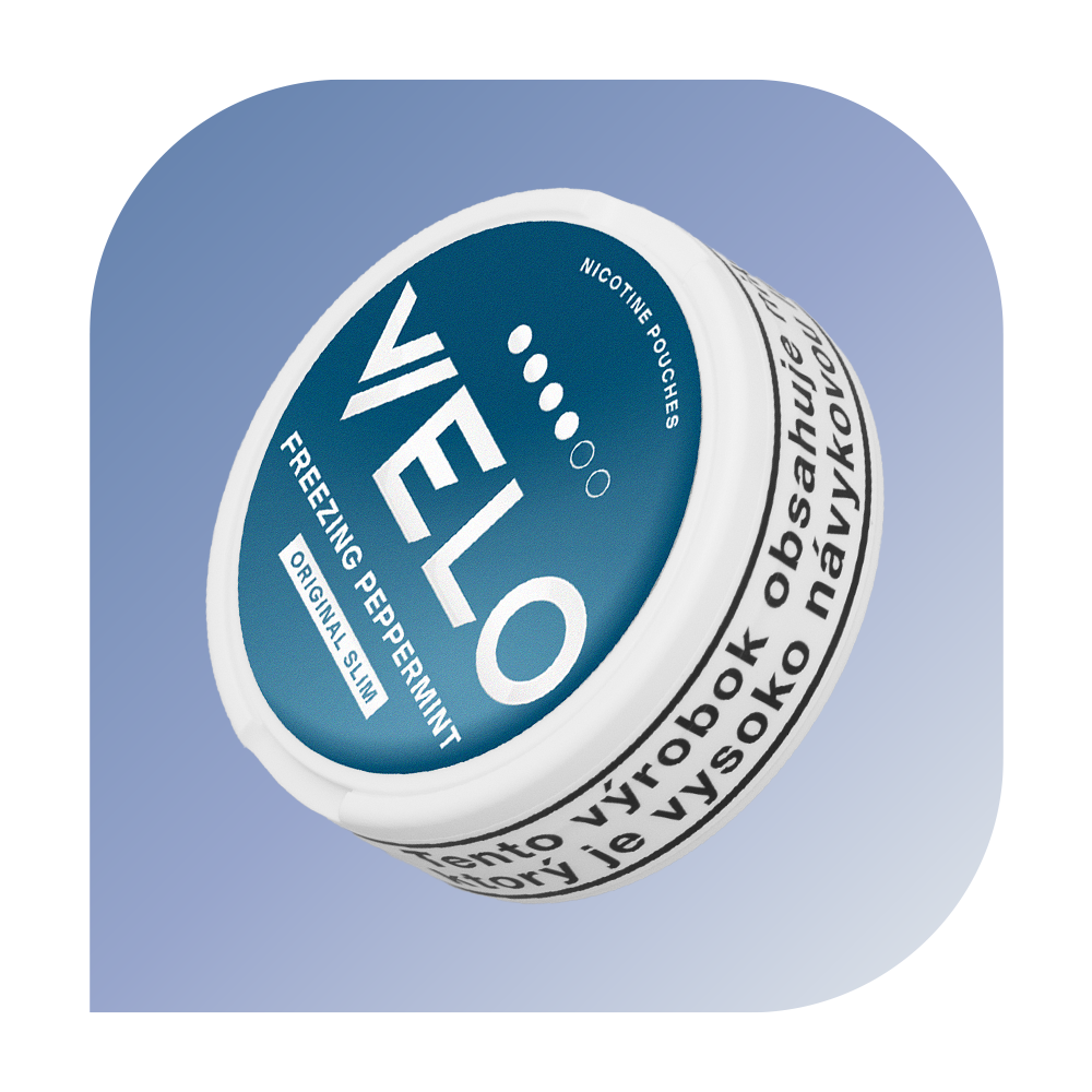 VELO 4 - Freezing Peppermint Slim (15,6mg/g) - nikotínové vrecúška