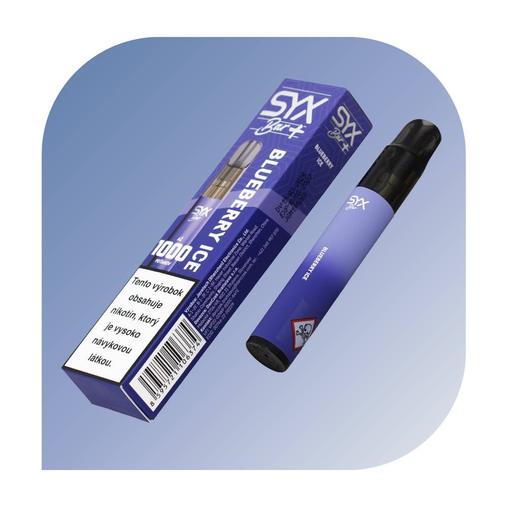  SYX Bar 1000 Puffs - Blueberry Ice (20mg/ml) - jednorazová bezdymka