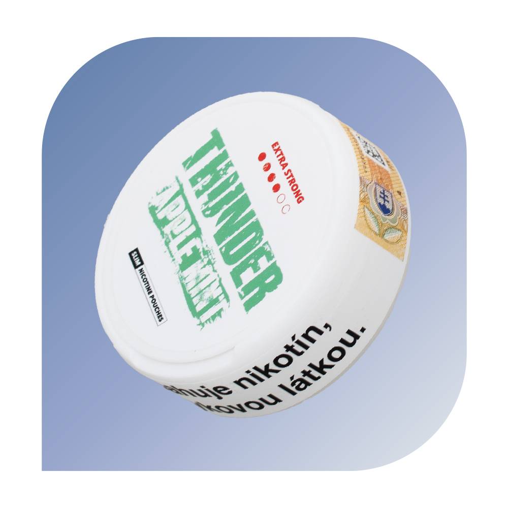  Thunder 4 - Apple Mint Slim (16mg/g) - nikotu00ednovu00e9 vrecu00fau0161ka