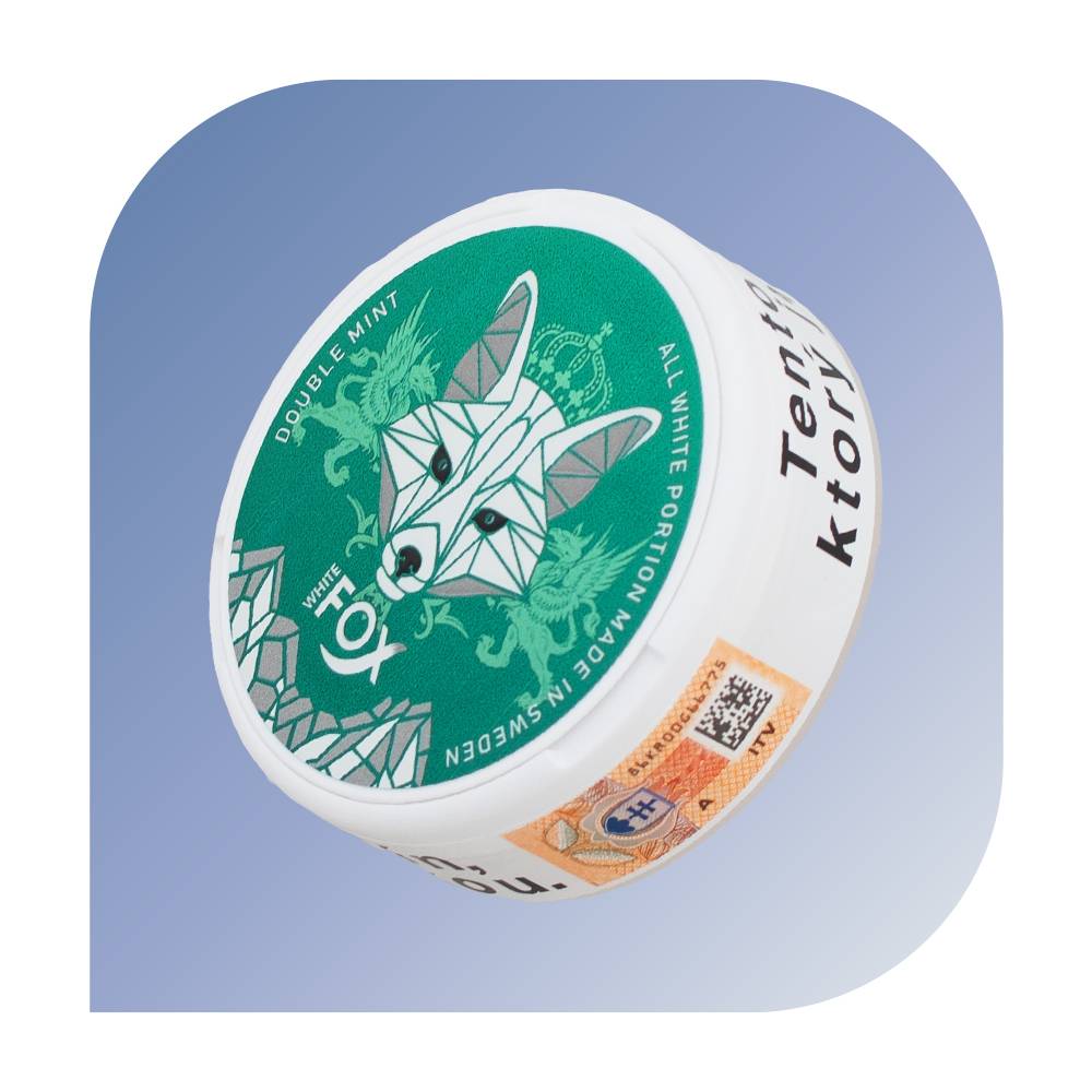  White Fox - Double Mint (15mg/g nikotínu) - nikotínové vrecúška