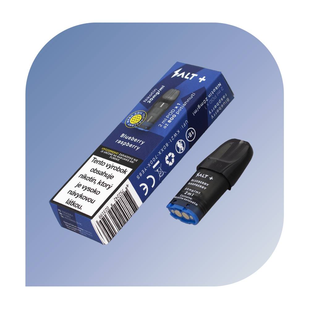  Salt Plus - Blueberry Raspberry (20mg/ml) - vymeniteľný POD 1ks