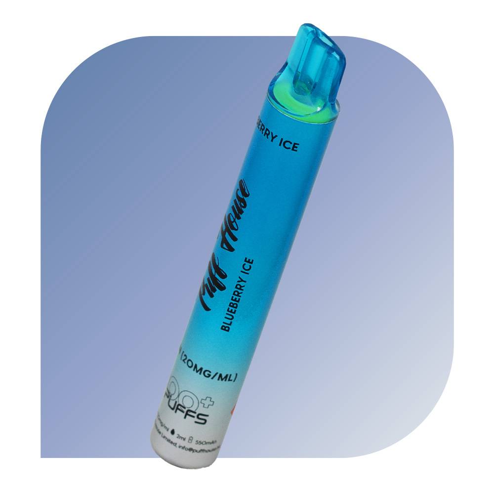  Puff House 1000 Puffs - Blueberry Ice (20mg/ml) - jednorazovu00e1 e-cigareta