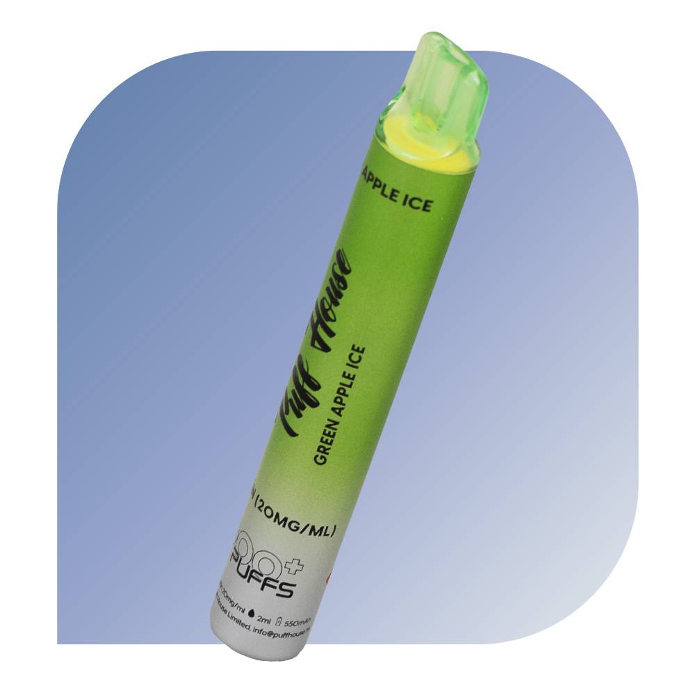  Puff House 800 Puffs - Green Apple Ice (20mg/ml) - bezdymka