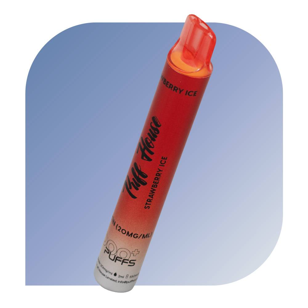  Puff House 1000 Puffs - Strawberry Ice (20mg/ml) - bezdymka