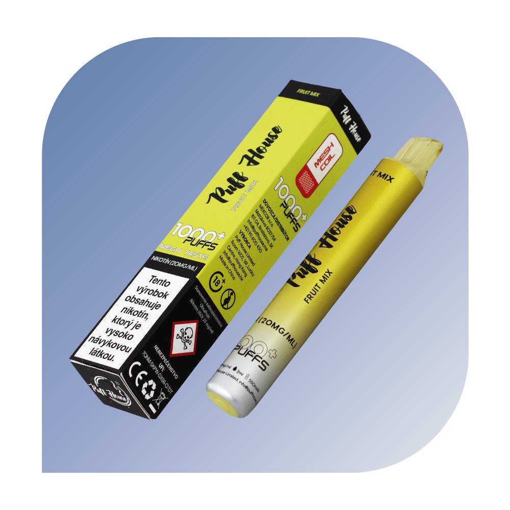  Puff House 1000 Puffs - Fruit Mix (20mg/ml) - jednorazová bezdymka