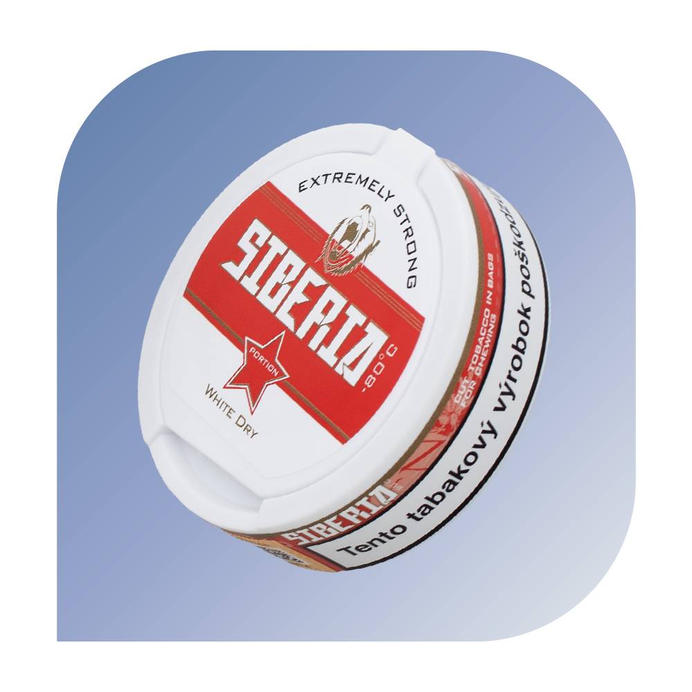 Siberia - 80°C White Dry (43,0mg nikotínu) - žuvací tabak