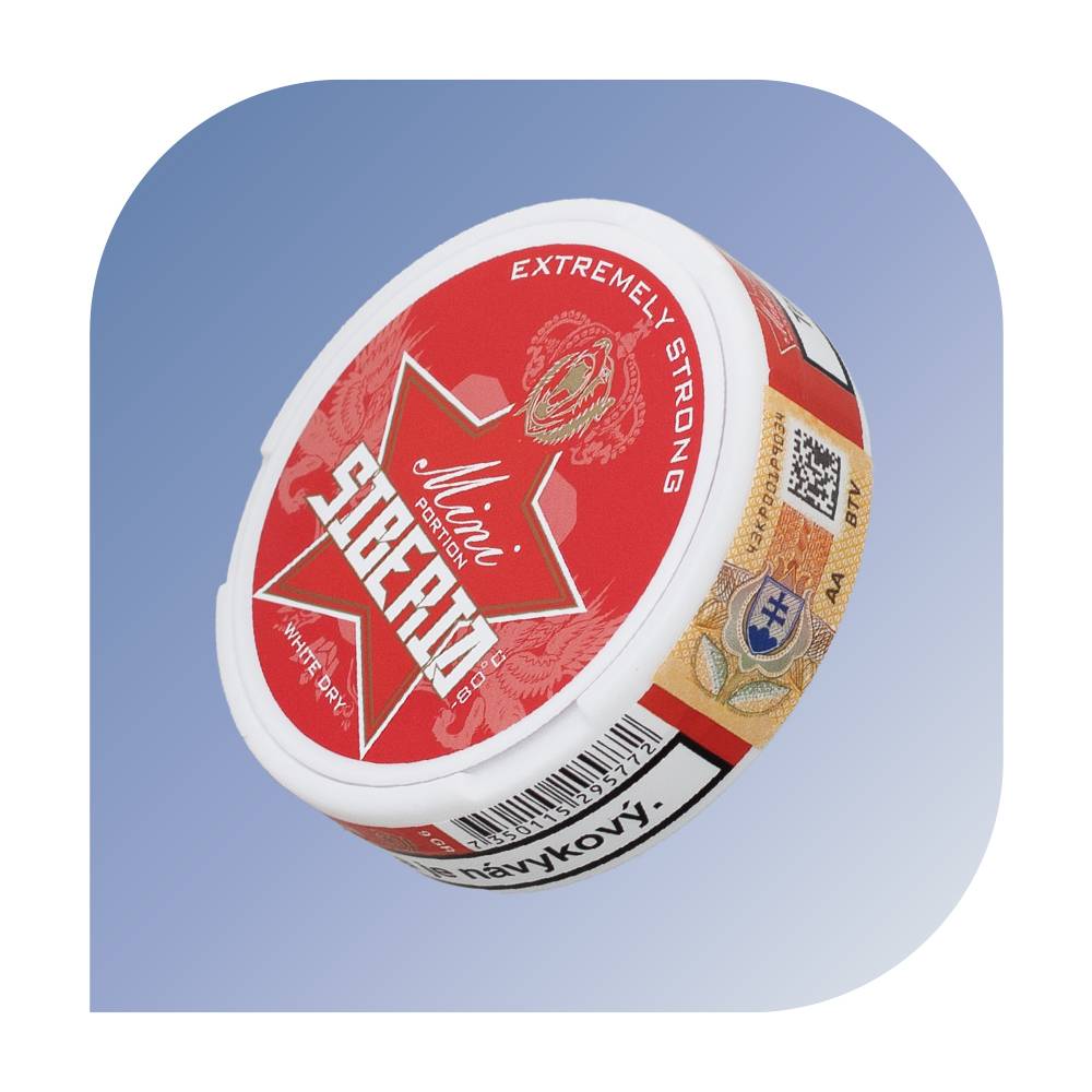 Siberia Mini - 80°C White Dry (43,0mg nikotínu) - žuvací tabak