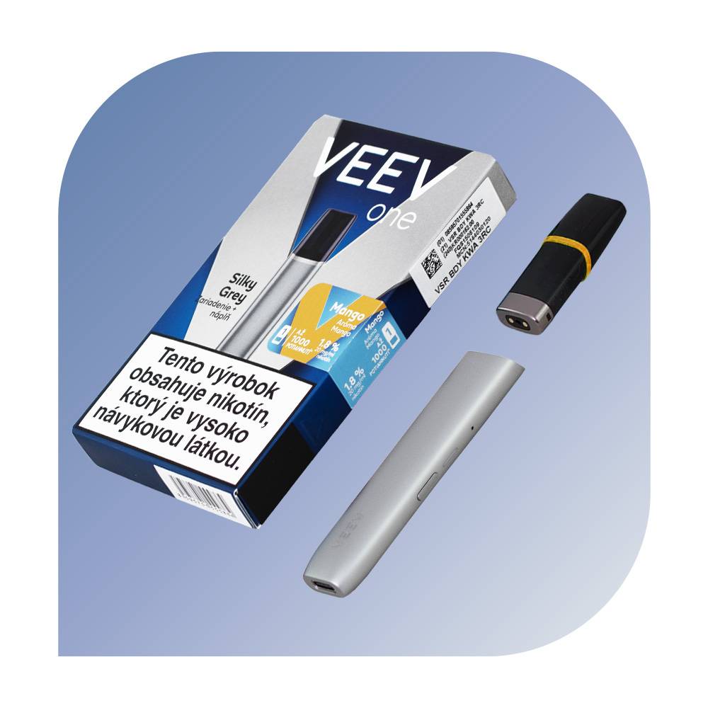  VEEV One Kit Silky Grey + Mango (18mg/ml) - podová bezdymka