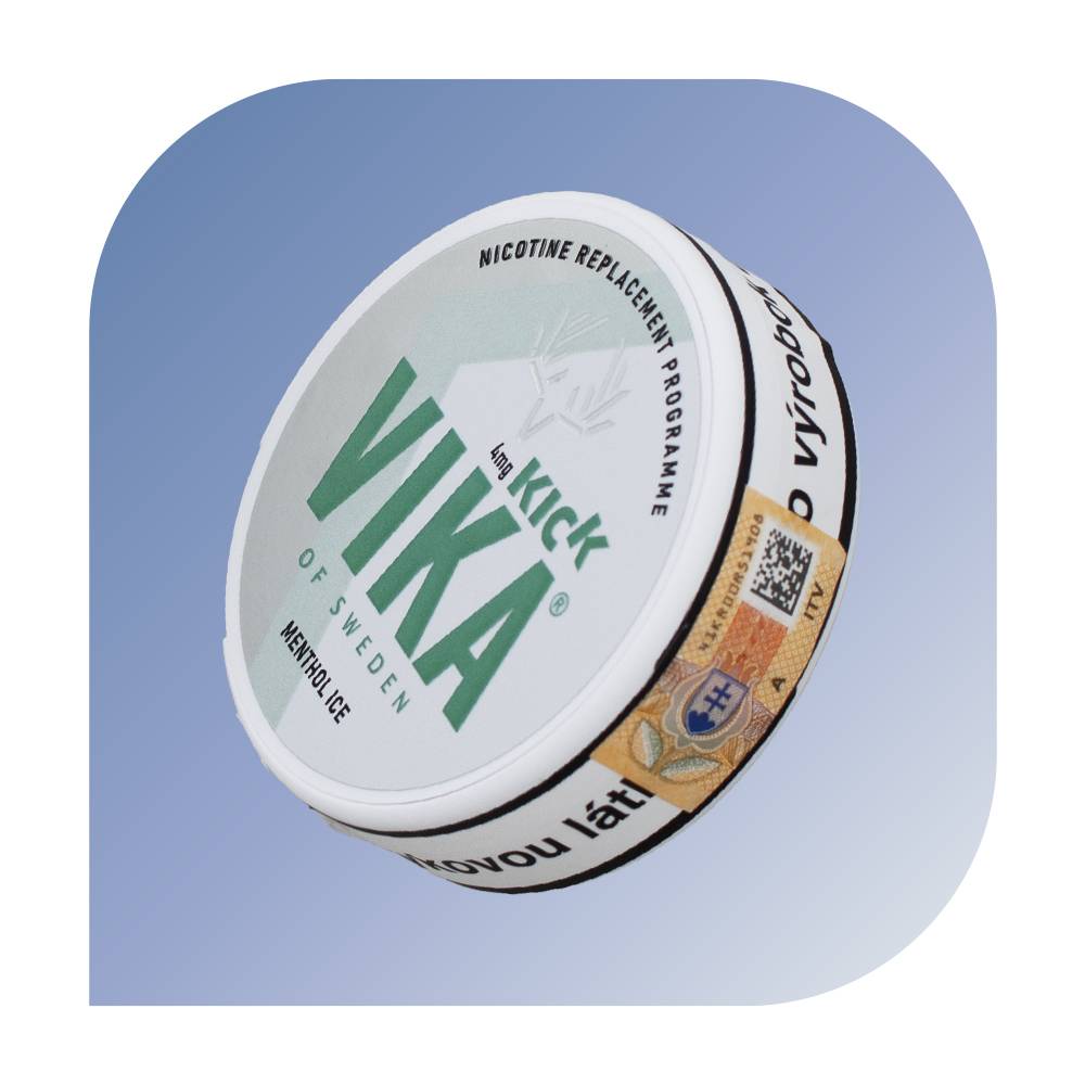 VIKA Kick - Menthol Ice (4mg/g) - nikotínové vrecúška
