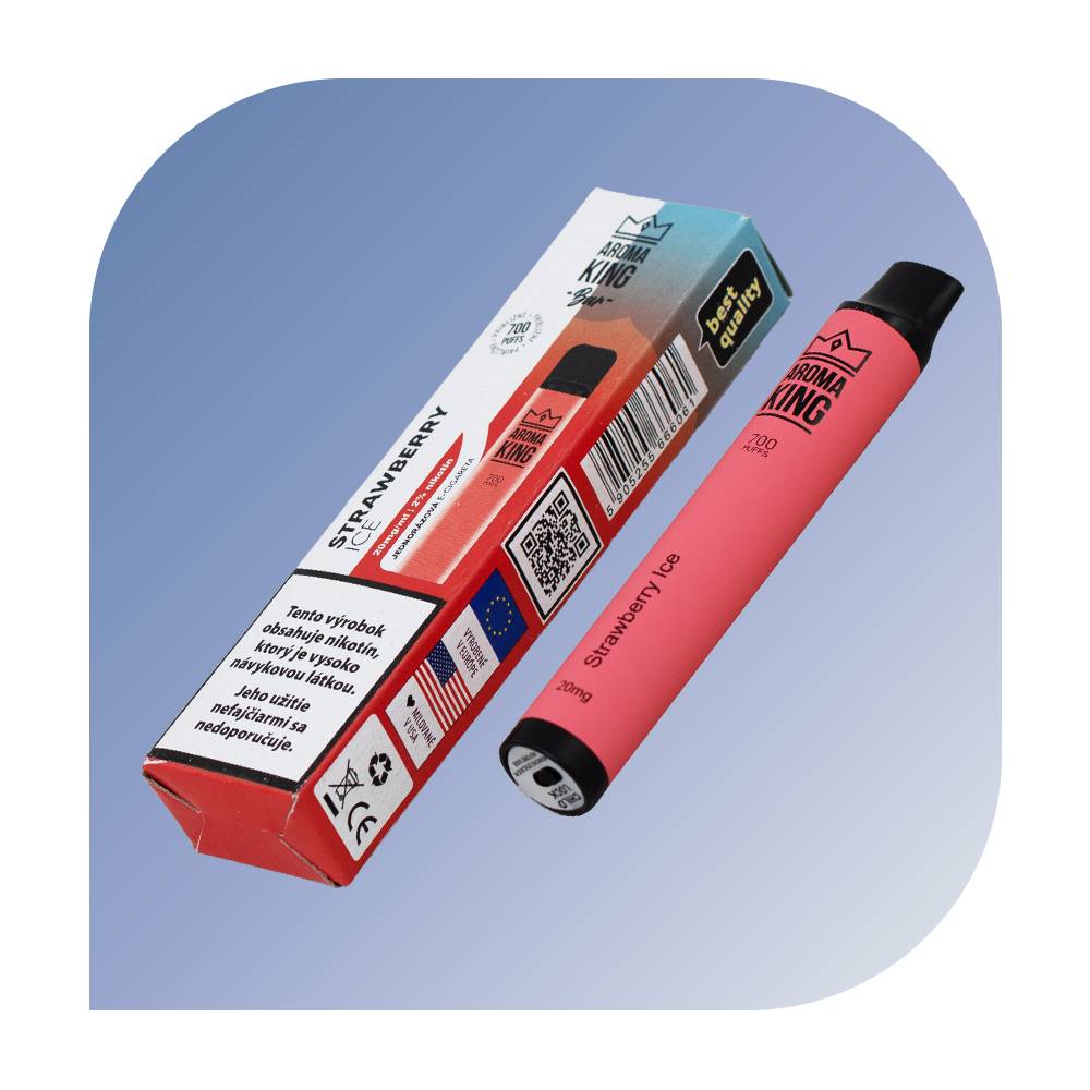  Aroma King Classic 700 Puffs - Strawberry Ice (20mg/ml) - jednorazová bezdymka