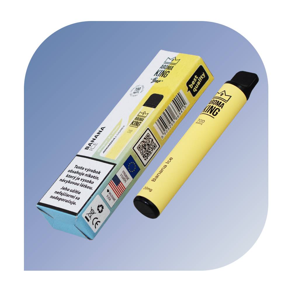  Aroma King Classic 700 Puffs - Banana Ice (20mg/ml) - jednorazová bezdymka