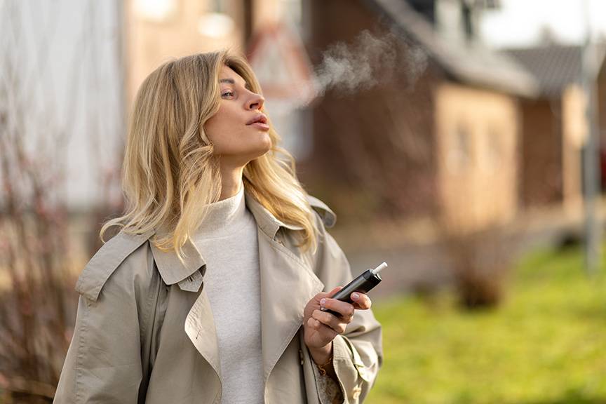 fajčenie bezdymových cigariet