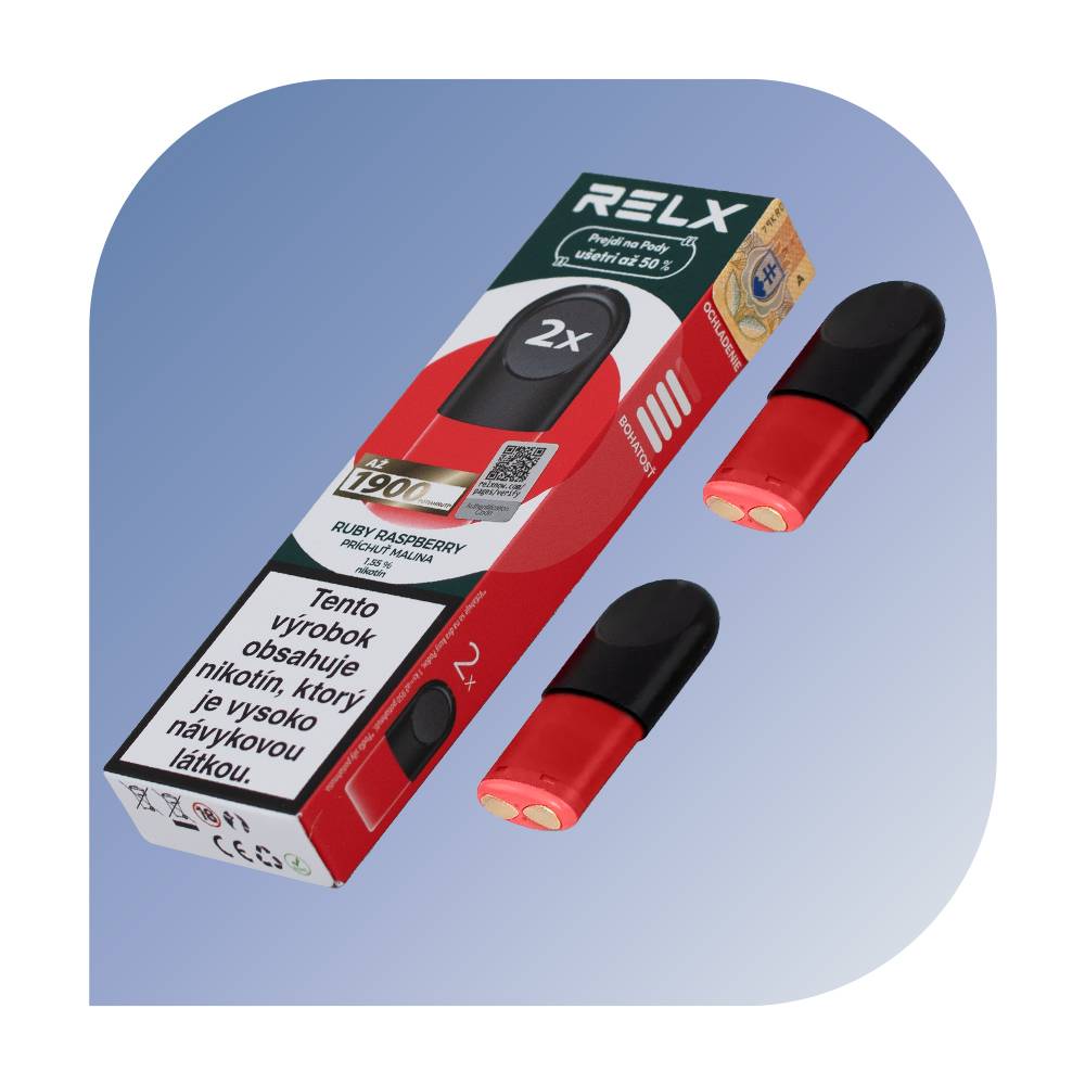  Relx - Ruby Raspberry (18mg/ml) - vymeniteu013enu00fd POD 2ks