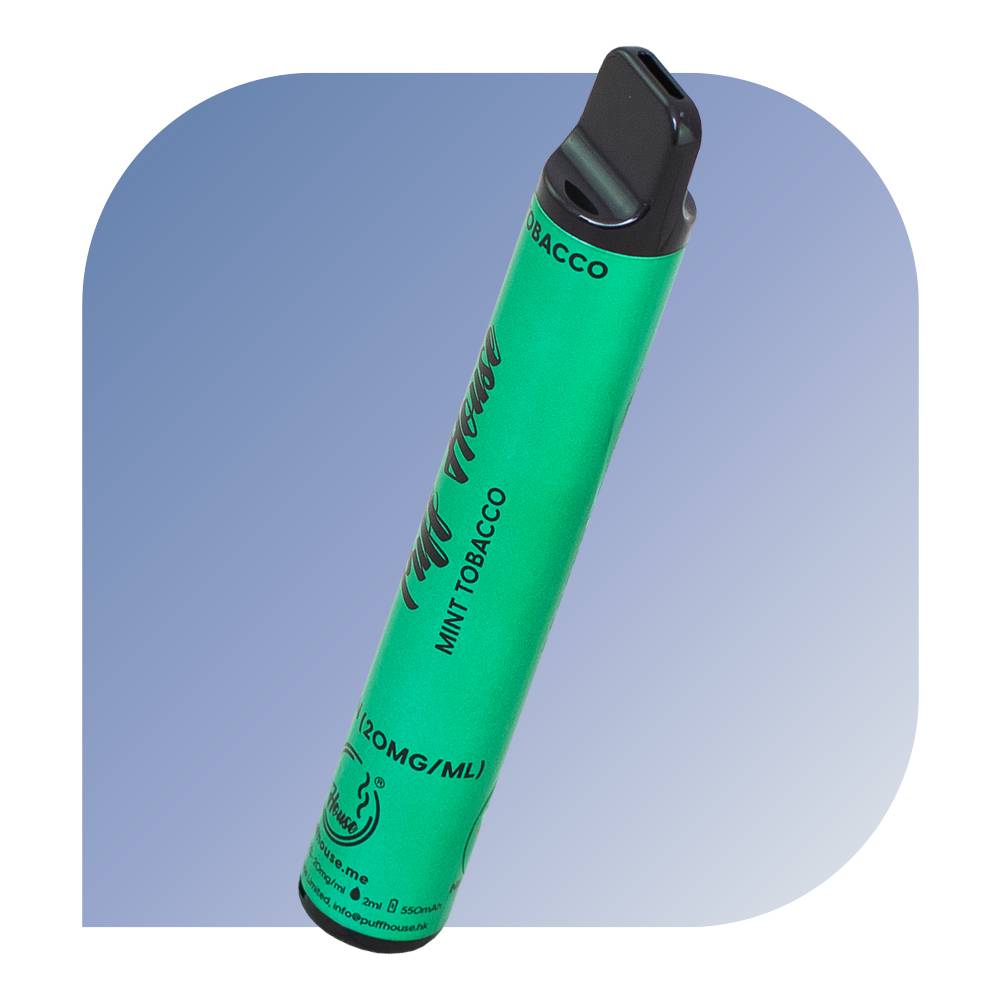  Puff House 1000 Puffs - Mint Tobacco (20mg/ml) - jednorazová bezdymka