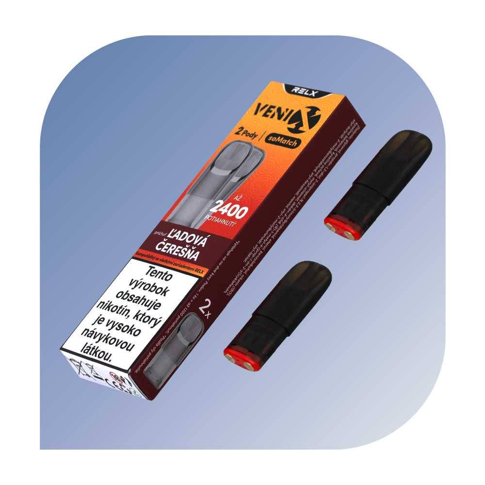 Relx Venix So Match - Cherry Ice (18 mg/g) - vymeniteľný POD 2ks