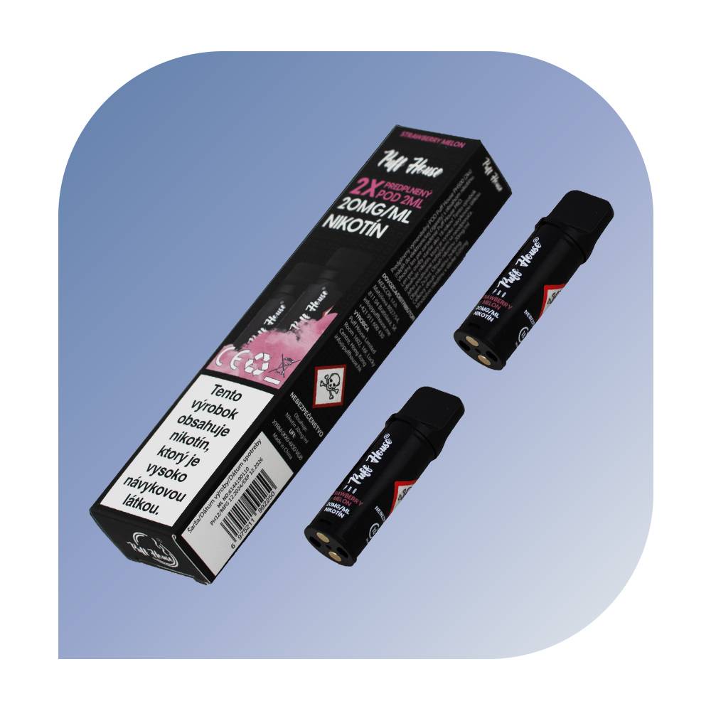 Puff House - Strawberry Melon (20mg/ml) - vymeniteľný POD 2 ks