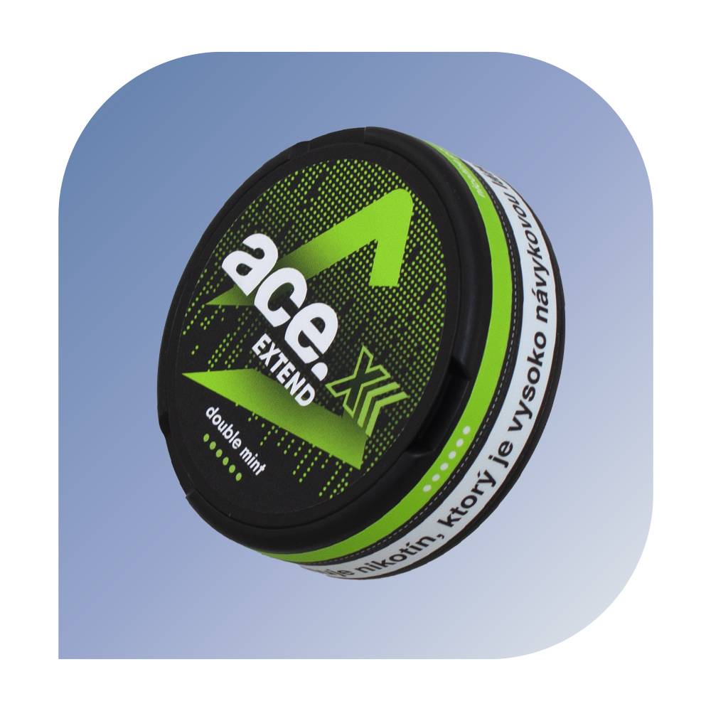 Ace X Extend - Double Mint (20mg/g) - nikotínové vrecúčka
