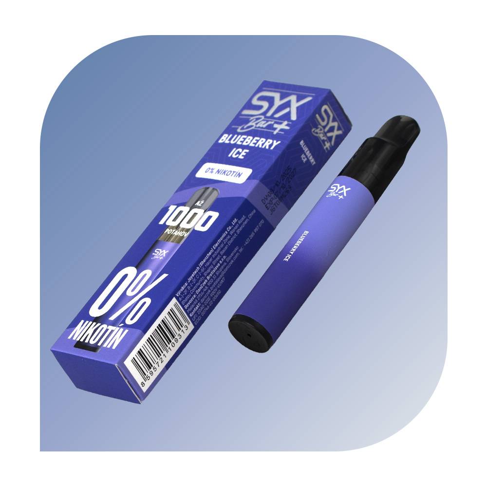  SYX Bar Zero 1000 Puffs - Blueberry Ice (0mg/ml) - jednorazová bezdymka