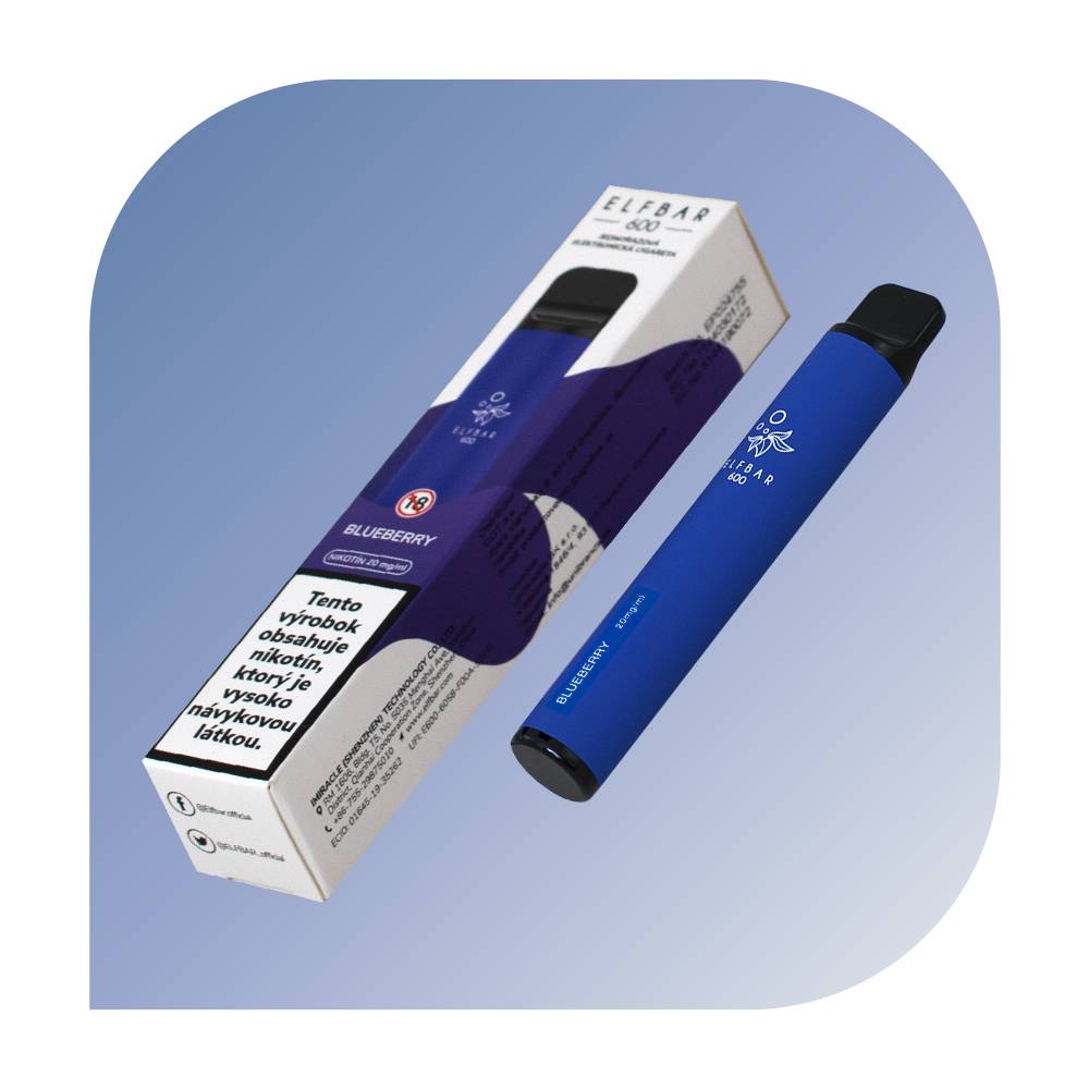  Elfbar 600 Puffs - Blueberry (20mg/ml) - jednorazovu00e1 bezdymka