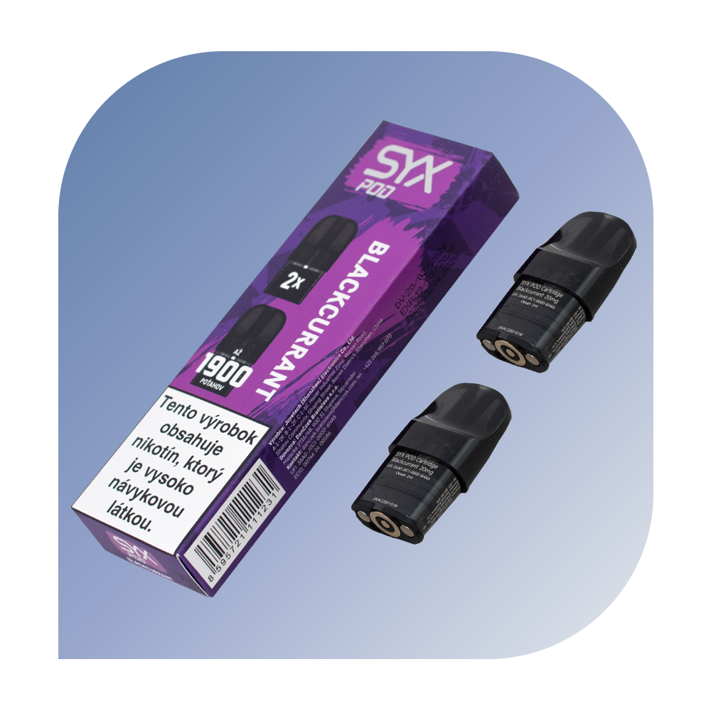 SYX Bar - Blackcurrant (20mg/ml)  - vymeniteľný POD 2ks