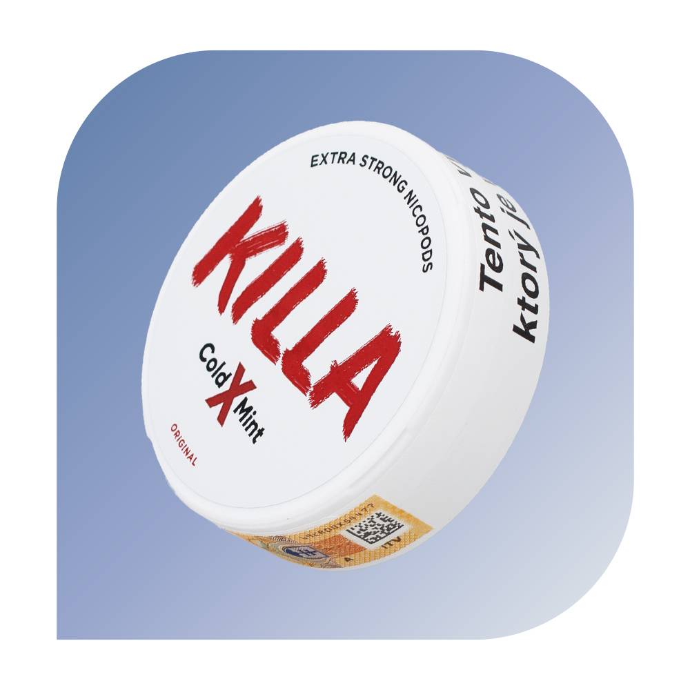  KILLA - Cold X Mint Extra Strong (16mg/g) - nikotínové vrecúška