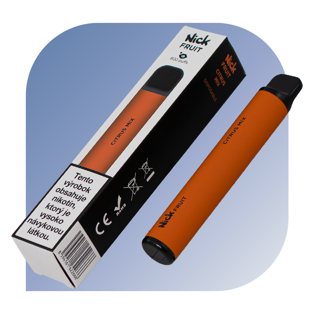 Nick FRUIT 600 Puffs - Citrus Mix (20mg/ml) - jednorazová bezdymka