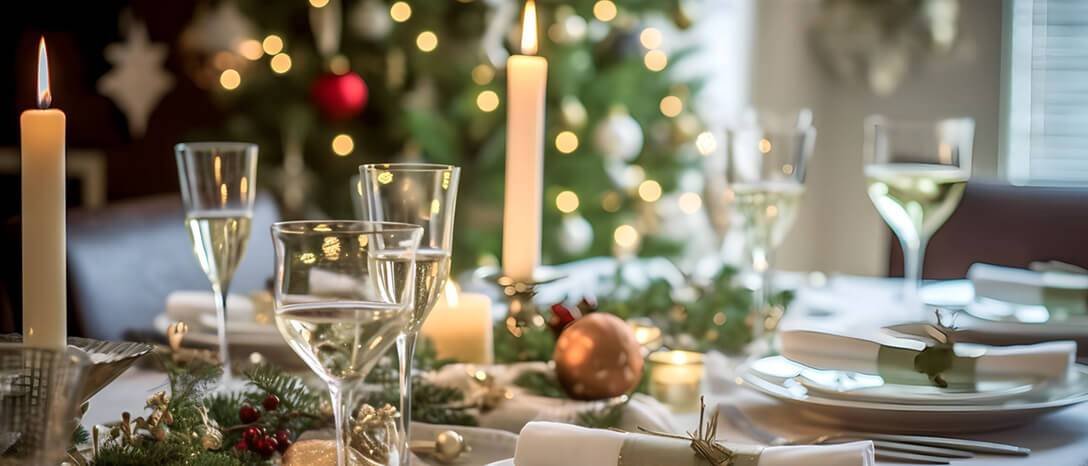 tradičné prestieranie na vianoce