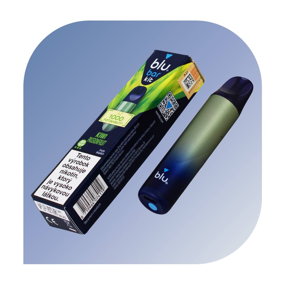 Blu Bar Kit + Kiwi Passionfruit (20mg/ml) - podová bezdymka